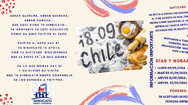 Gift card fiestas patrias